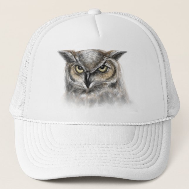 owl trucker hat (Front)