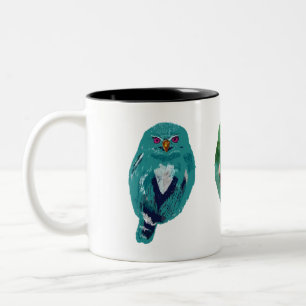 Owl Two-Tone Coffee Mug