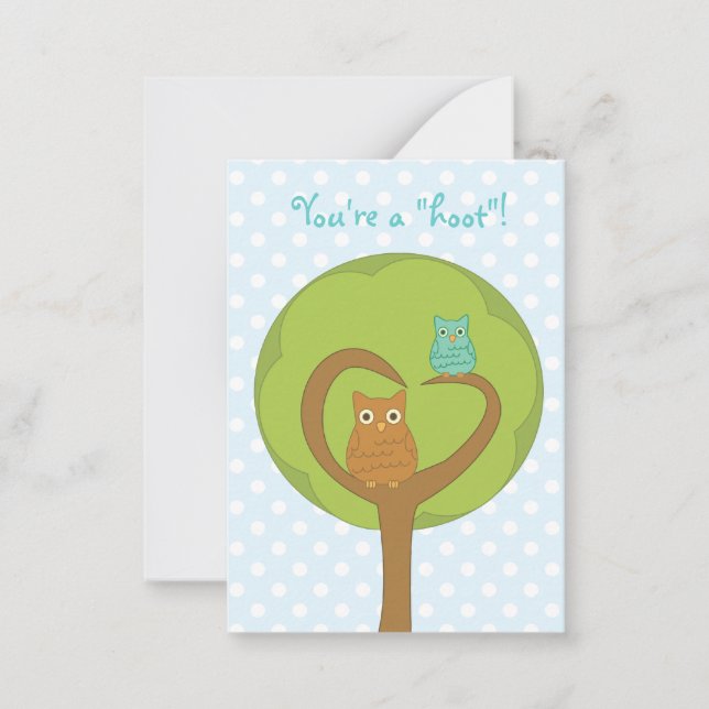 Owl Valentines Card (Front)