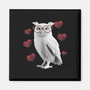 Owl Valentines Day Love Heart Romantic Bird Lover Magnet