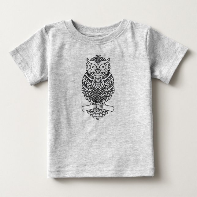 Owl (vivid) - Baby T-Shirt (Front)