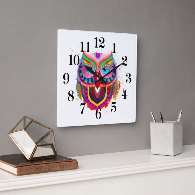 Owl Wall Clock (Office)