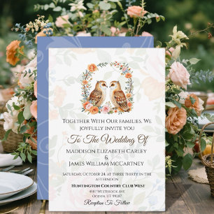 Owl wedding Invi Invitation