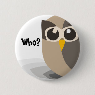 owl, Who? Button