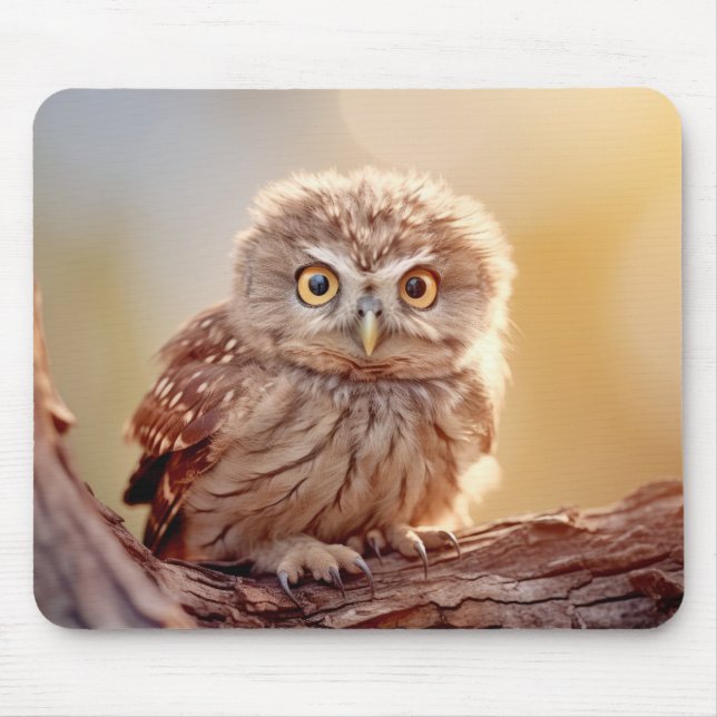 Owl Wild Bird Animal Tranquil Peaceful  Mouse Mat (Front)