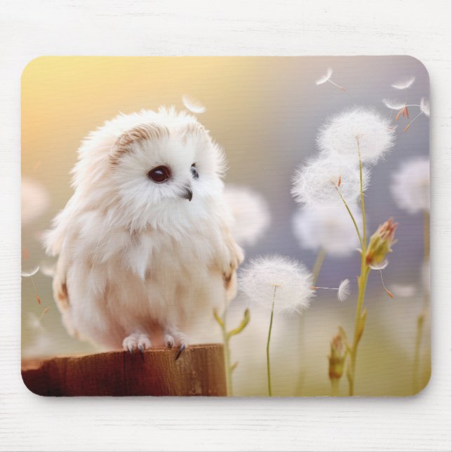Owl Wild Bird Animal Tranquil Peaceful  Mouse Mat (Front)