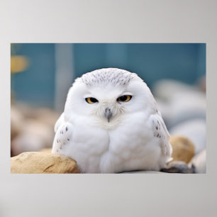 Owl Wild Bird Animal Tranquil Peaceful  Poster