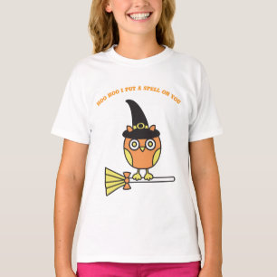 Owl Witch Girl's T-Shirt