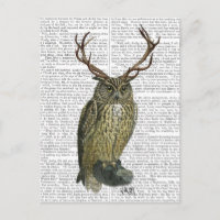 Owl with Antlers plain 2