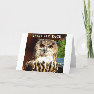 Owl with Attitude Card