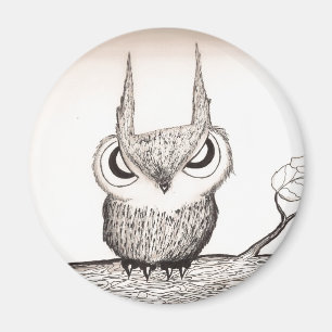 Owl-With-Attitude! - magnet
