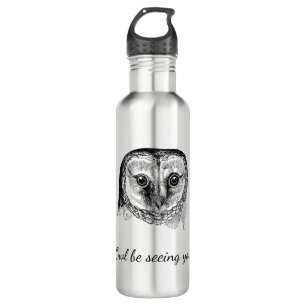 Owl with Quote 710 Ml Water Bottle