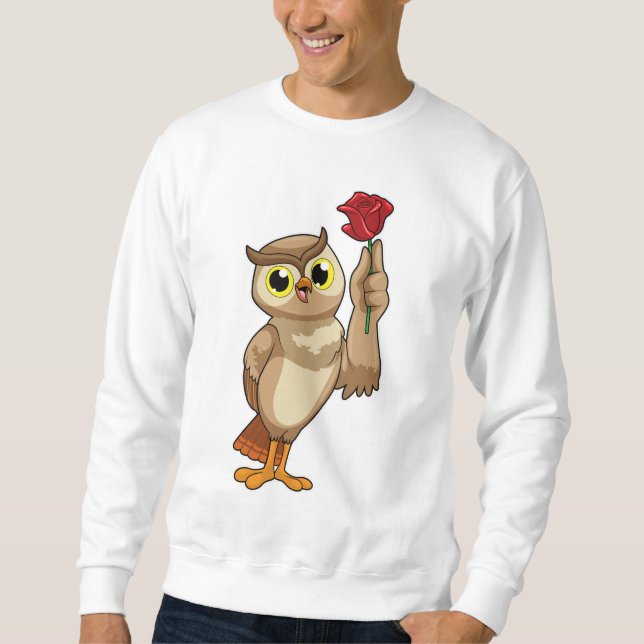 Owl with Rose Sweatshirt (Front)