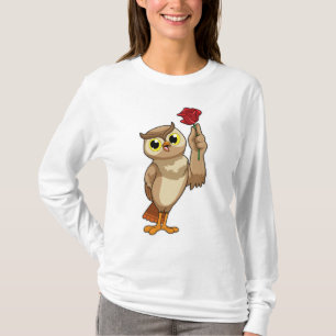 Owl with Rose T-Shirt