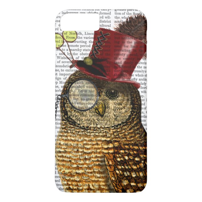 Owl With Top Hat 3 Case-Mate iPhone Case (Back)