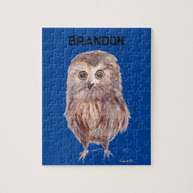 Owl woodland bird Forest Woodland  Jigsaw Puzzle (Vertical)