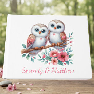 Owl Woodland Boho Rustic Country Wedding Guest Book