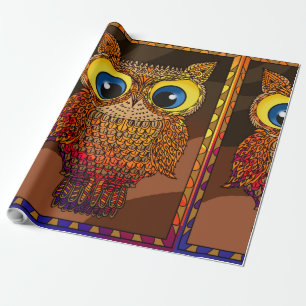 Owl  wrapping paper