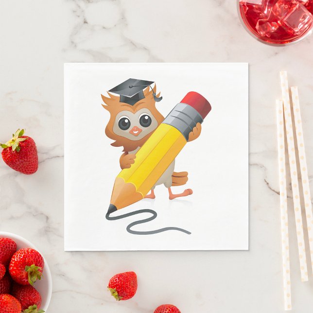 Owl Writing Napkin (Creator Uploaded)