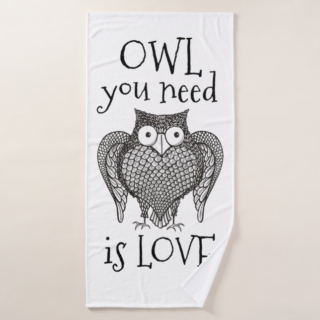 Owl you Need Bath Towel Set (Bath Towel)