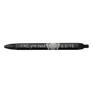 Owl you Need Black Ink Pen