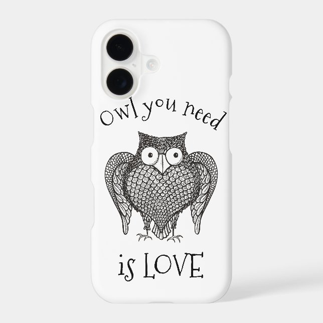 Owl you Need iPhone Case (Back)