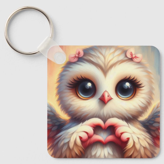 Owl You Need is Love Key Ring (Front)