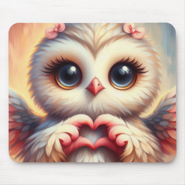 Owl You Need is Love Mouse Mat (Front)