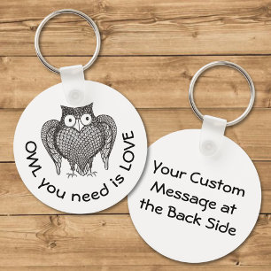 Owl you Need Keychain