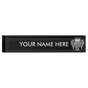 Owl you Need Nameplate