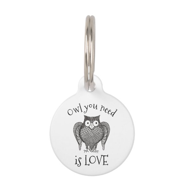 Owl you Need Pet Tag (Front)