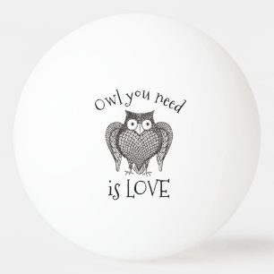 Owl you Need Ping Pong Ball