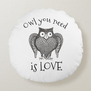 Owl you Need Round Cushion
