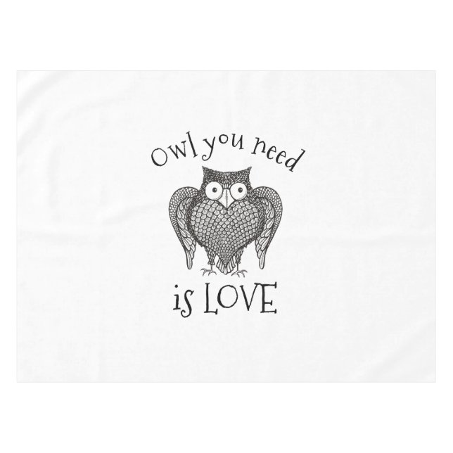 Owl you Need Tablecloth (Front (Horizontal))