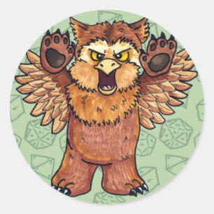 Owlbear Classic Round Sticker