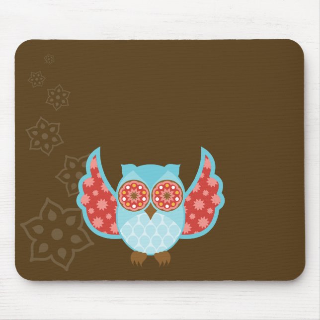 OwlBoheme Blu Mousepad (Front)