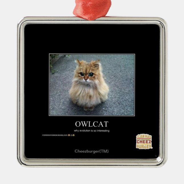 Owlcat Metal Tree Decoration (Front)