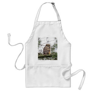 Owlet On A Pine Branch Standard Apron