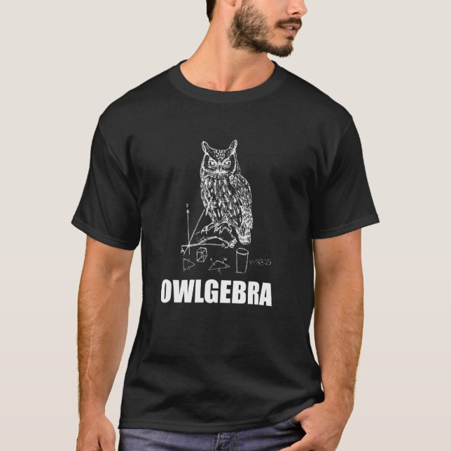 Owlgebra Math Genius 1 T-Shirt (Front)