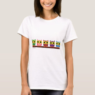 OWLIE BOO - Colorful owls T-Shirt
