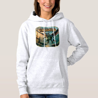 Owligator Illustration – Owl Alligator Funny Scary Hoodie