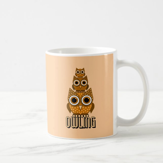 owling coffee mug (Right)