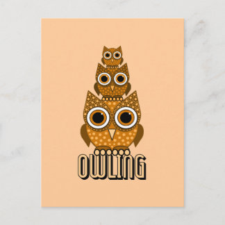 owling postcard