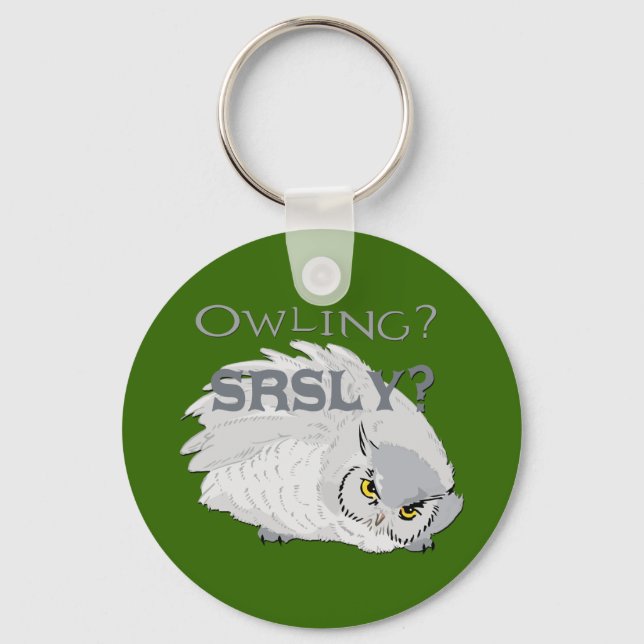 Owling Seriously Key Ring (Front)