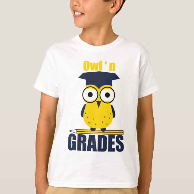 Owl'n Grades T-Shirt (Front)