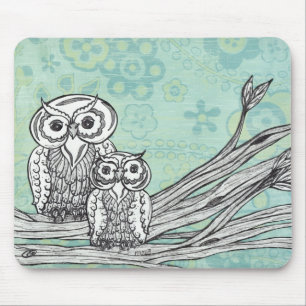 Owls 102 mouse mat