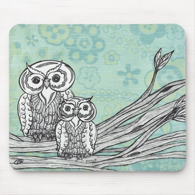 Owls 102 mouse mat (Front)