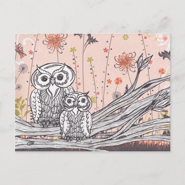 Owls 15 Postcards (Front)