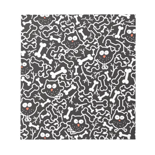 Owls and bones notepad (Front)