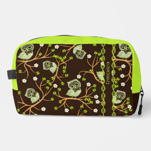 Owls and flowers dopp kit